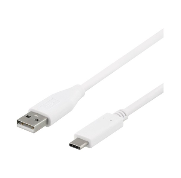 Latauskaapeli:  USB-C Valkoinen (2m)  - Laitteet - Puolenkuun  Pelit pelikauppa