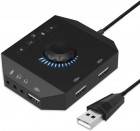 Phoinkas: USB Sound Card And Hub (3 x USB / 3,5 mm)