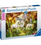 Palapeli: Ravensburger - Unicorns In The Forest (1000pcs)
