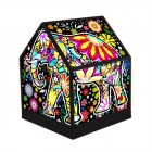 Palapeli: 3D - House Lantern - Cheerful Elephants (208pc)