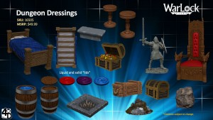 Miniatyyrimaasto: WarLock Tiles - Dungeon Dressings