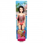 Barbie: Black Hair Doll With Pink Swimsuit