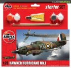 Hawker Hurricane Mki 1:72 AirFix Model Starter Gift Set