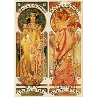 Palapeli: Alphonse Mucha - Moet and Chandon (1000)