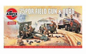 Pienoismalli: Airfix: 25PDR Field Gun & Quad (1:76)