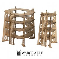 Warcradle Scenics: Complex Red - 4 Storey Tower Set