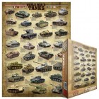 Palapeli: World War II Tanks (1000)