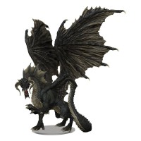 D&D Icons of the Realms: Premium Painted Figure - Adult Black Dragon