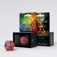 Noppa: D20 Level Counter Dice (Red/White)