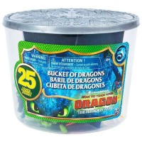 Dreamworks Dragons: Bucket Of 25 Dragon And Viking Figures