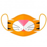 Kasvomaski: Cutiemals Tiger Face Mask (12+) (L)