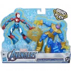 Figuuri: Avengers - Bend And Flex Iron Patriot vs Thanos