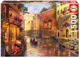 Palapeli: Sunset In Venice (1500 pcs)