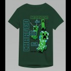 T-Paita: Minecraft - Creeper Charged Green (9-11yrs)