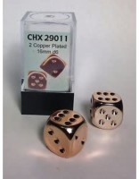 Noppa: Chessex - Dice Set Copper-Plated Metallic D6 (2)