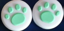 Ohjainapu: Paw Grips - White/Green