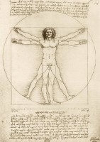 Palapeli: Leonardo Da Vinci - The Vitruvian Man (1000pcs)