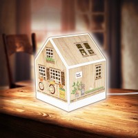 3D Palapeli: House Lantern - Little Wooden Cabin (208)