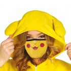 Kasvomaski: Pikachu 3-Layer Facemask (One-Size)