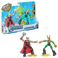 Figuuri: Marvel - Bend And Flex Thor vs Loki (15cm)