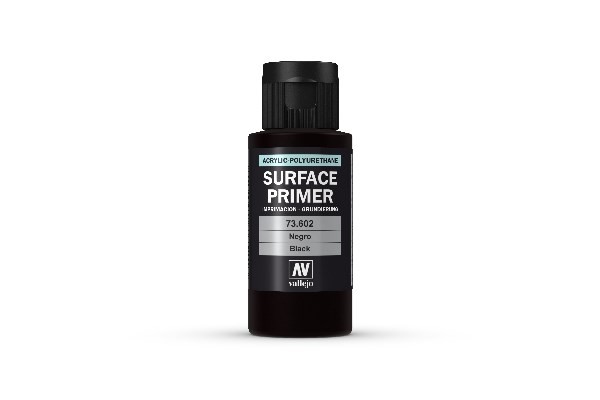 Vallejo PRIMER ACRYLIC POLIURETAN: Black Primer - 200 ml. VALLEJO AV74602