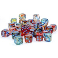 Chessex: 12mm D6 Nebula Primary/Blue (36 Dice)