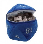 Noppapussi: D20 Plush Dice Bag (Blue)