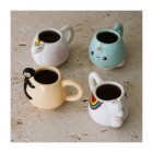 Lahjasetti: Animal Espresso Mug Set (4X 30ml)