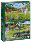 Palapeli: Puzzle Falcon - The Village Sporting Greens (2x1000)