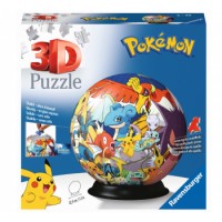 Palapeli 3d:  Puzzle-ball - Pokémon (72pc)
