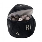 Noppapussi: D20 Plush Dice Bag (Black)