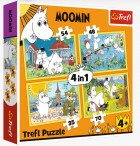 Palapeli: Moomin happy days 4 in 1 (35-70pc)