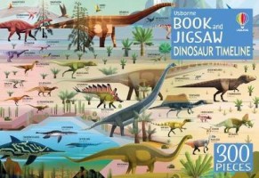 Palapeli: Dinosaur Timeline Jigsaw & Book (300)