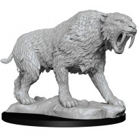 Deep Cuts Unpainted Miniatures: Saber-Toothed Tiger