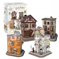 Palapeli 3D: Harry Potter - Diagon Alley 4in1 (Cubic Fun) (273)