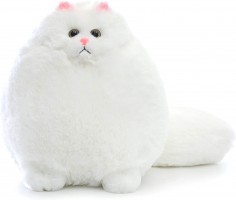 Pehmolelu: Fat White Cat - Kissa-pehmo (30cm)
