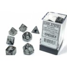 Noppasetti: Chessex Borealis - Polyhedral Light Smoke/Silver (7)