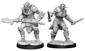 D&D Nolzur\'s Marvelous Miniatures: Bugbear Barbarian Male & Rogue Female