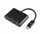 Trust: USB-C Multiadapteri (HDMI/USB-3/USB-C)