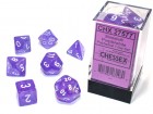 Noppasetti: Chessex Borealis Polyhedral Purple/White (7)