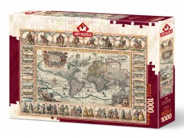 Palapeli: Ancient World Map (1000pcs)