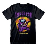 T-Paita: Among Us - Purple Impostor (L)