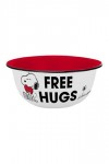 Kulho: Peanuts - Enamel Look Bowl Free Hugs (600ml)