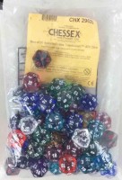 Chessex: Bag of d20 - Translucent (50kpl)