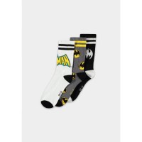 Sukat: DC Comics -  Batman Sports Socks 3-Pack (43-46)