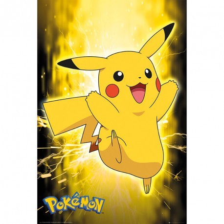 Poster: Pokemon - Pikachu Neon (91.5x61cm) - 8.90e - Kotiin
