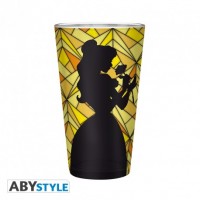 Lasi: Disney The Beauty and the Beast - Stained Glass (400ml)
