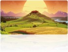 Hiirimatto: Extended Gaming Mouse Pad - Hilltop Village (90x40)