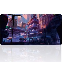 Hiirimatto: Extended Gaming Mouse Pad - Futuristic City (90x40)