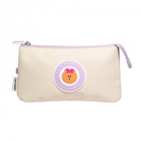 Penaali: Line Friends - Life is an Adventure Bear Triple Pencil Case